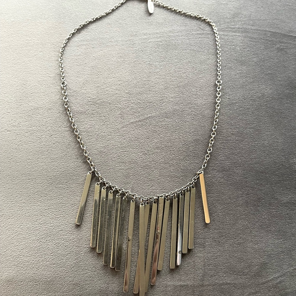 Nygard Bib Necklace in silver